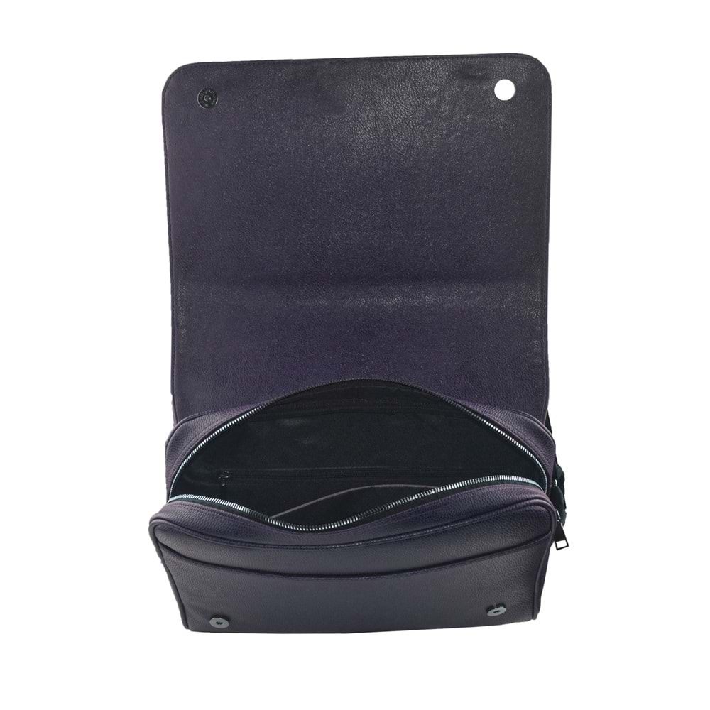 Bagorama BOND Unisex Suni Deri 14 Postacı ve Evrak Çantası - Lacivert