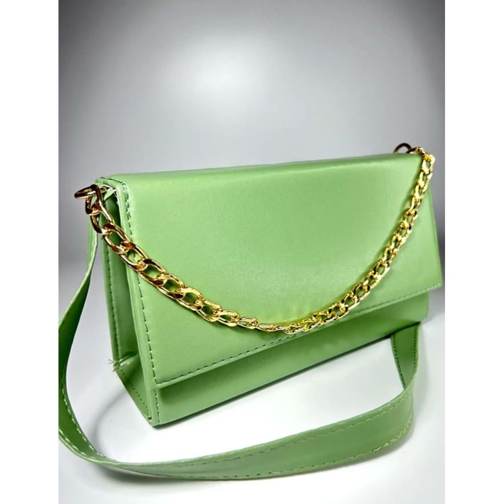 Bagorama CINDY Kadın Suni Deri Portföy Zincirli Çapraz Askılı Omuz Çantası