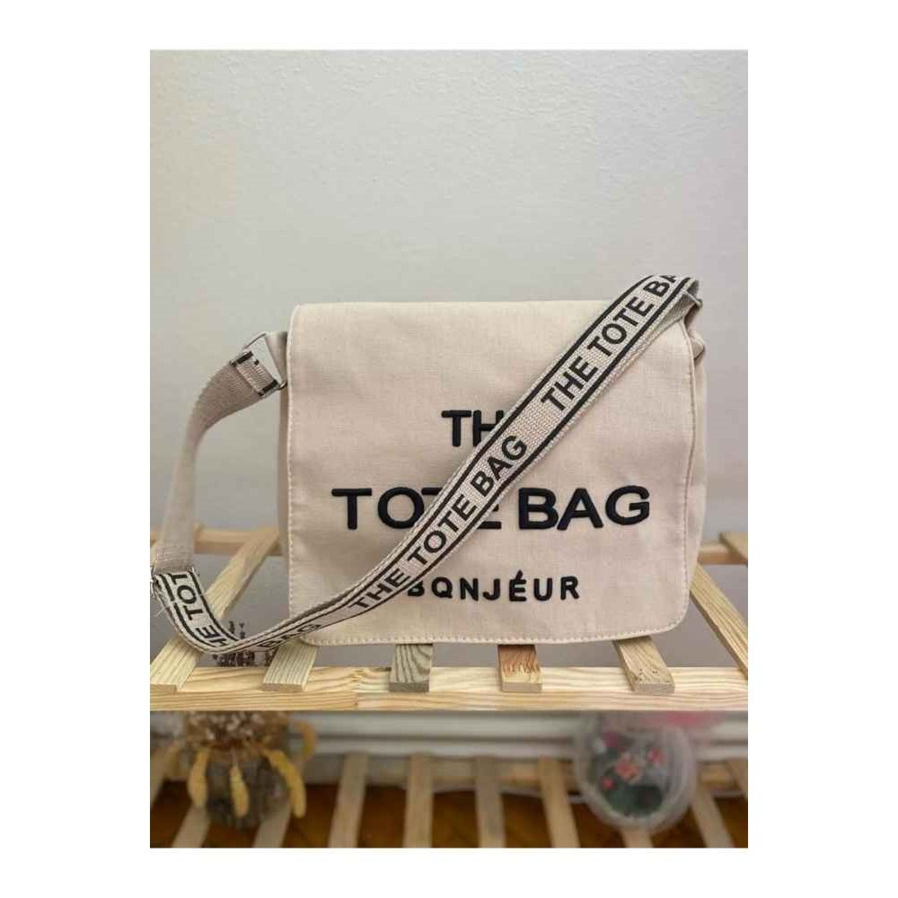 Bagorama TOPA Unisex Totebag Kanvas Kumaş Postacı Omuz Çantası