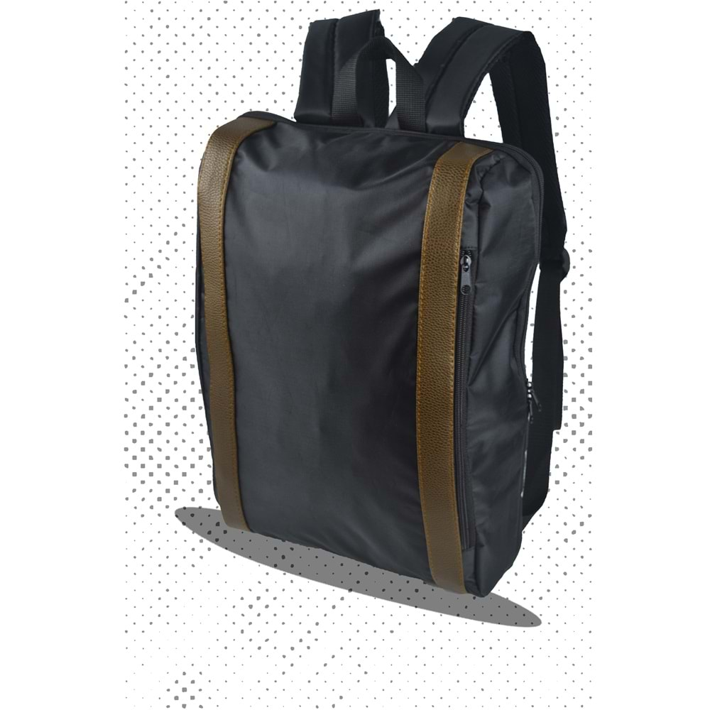 Bagorama OLIVER Unisex Laptop ve Okul Sırt Çantası - Siyah - Kahve