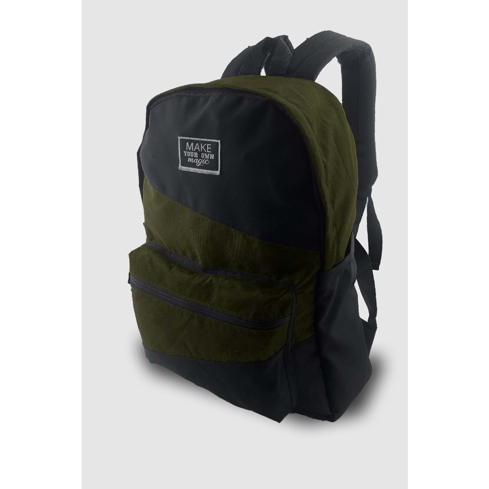 Bagorama PARTED Unisex Kumaş Günlük, Okul ve Spor Sırt Çantası - Yeşil