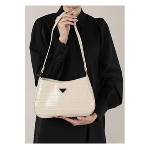 Bagorama PRAD Kadın Suni Deri Desenli Baget Omuz Çantası