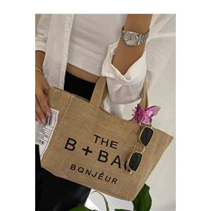 Bagorama TOTY Kadın Kanvas Kumaş Uzun Askılı Çapraz ve Omuz Çantası - Bej