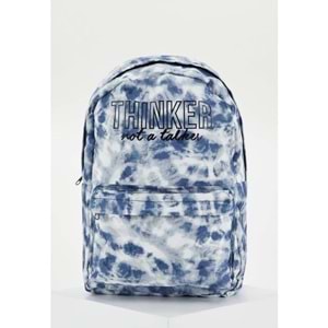 Bagorama MOTTLED Kadın Kumaş Baskılı Günlük Outdoor Sırt Çantası - Mavi