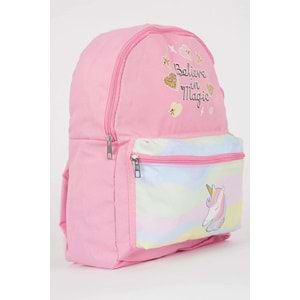 Bagorama MAGIC Kız Çocuk Kalemlikli İlkokul ve Günlük Sırt Çantası - Pembe