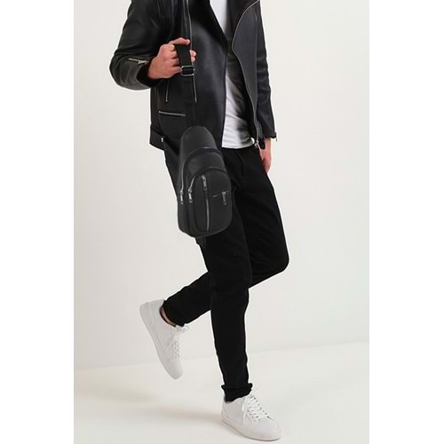 Bagorama SUOMY Unisex Deri Bodybag Sırt, Omuz, Çapraz Askılı Çanta