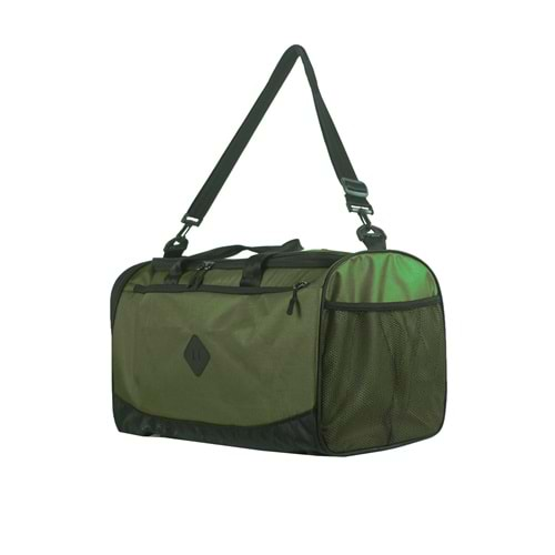 Bagorama LARGE Unisex Kumaş 52 Cm Seyahat Spor Çanta El ve Omuz Valizi - Yeşil