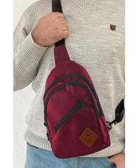 Bagorama ATHENS Unisex Bodybag Çapraz Askılı Göğüs ve Sırt Çantası - Bordo