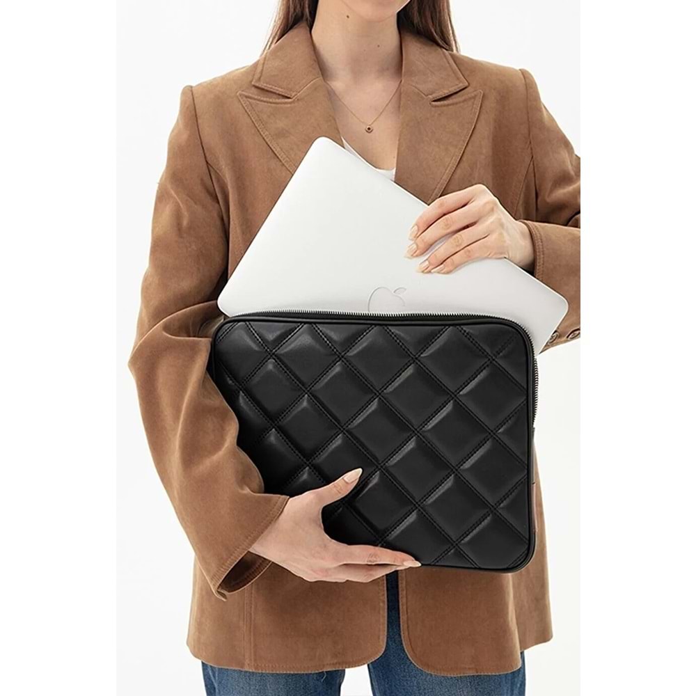 Bagorama TROY Kadın Kapitone 13.3'' Laptop Çantası Ve Tablet Kılıfı / Evrak El Çantası