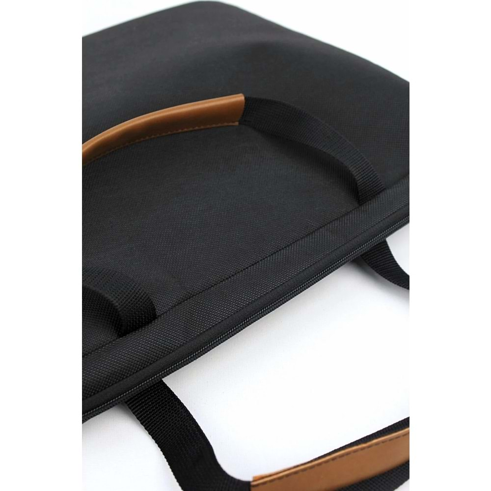 Bagorama CASE Unisex 15.6 inch Su Geçirmez Kumaş Laptop ve Evrak Çantası - siyah - Siyah