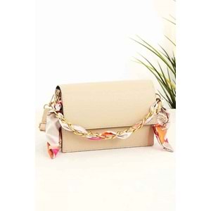 Bagorama KAJIN Kadın Suni Deri Fularlı Çapraz Askılı Omuz Çantası