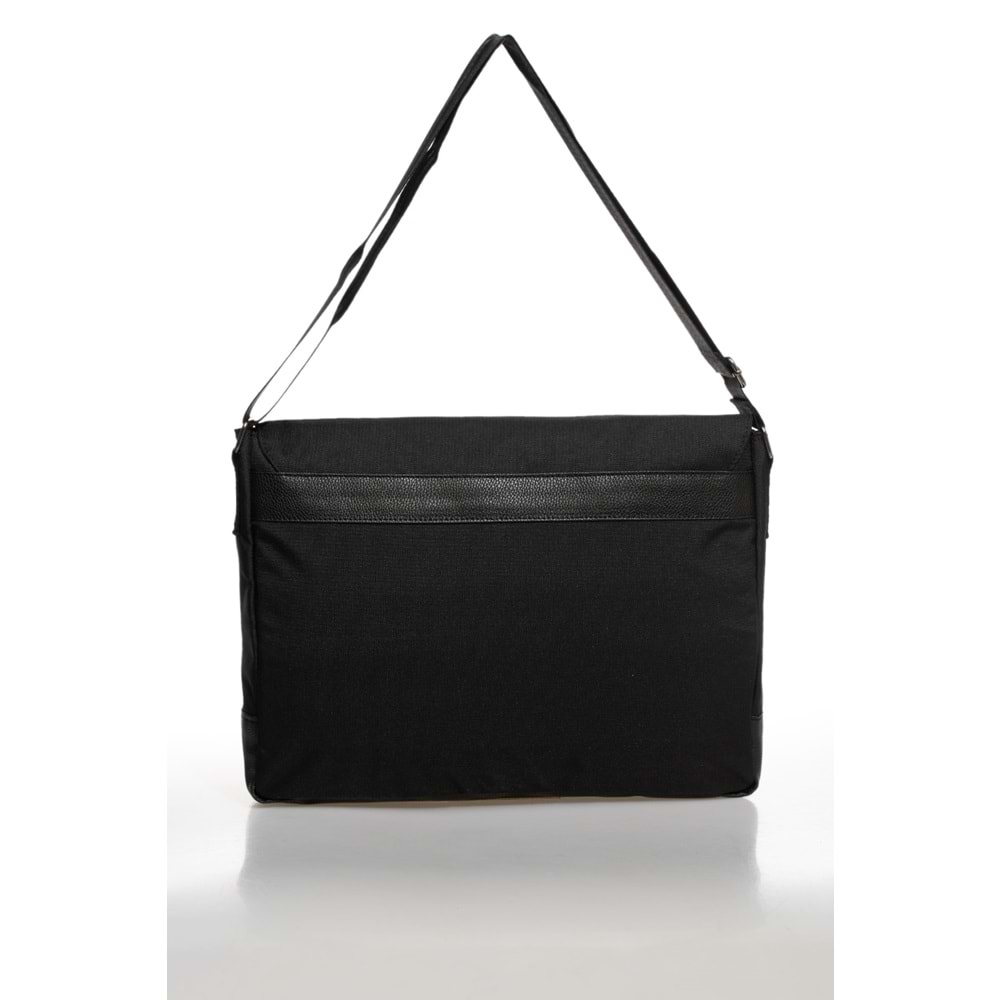 Bagorama PING Unisex 15 inch Laptop, Çapraz ve Omuz Postacı Çantası - Siyah
