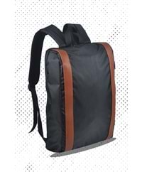 Bagorama OLIVER Unisex Laptop ve Okul Sırt Çantası - Siyah - Taba
